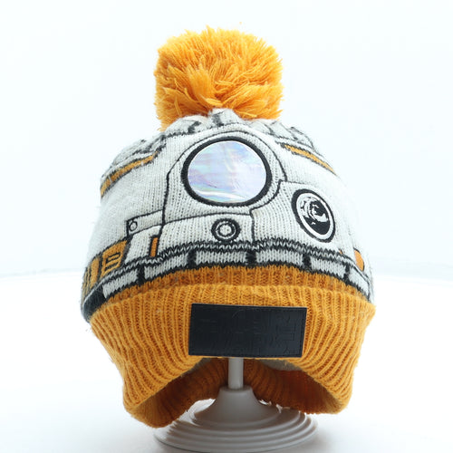 TU Boys Yellow Acrylic Bobble Hat One Size - Star Wars