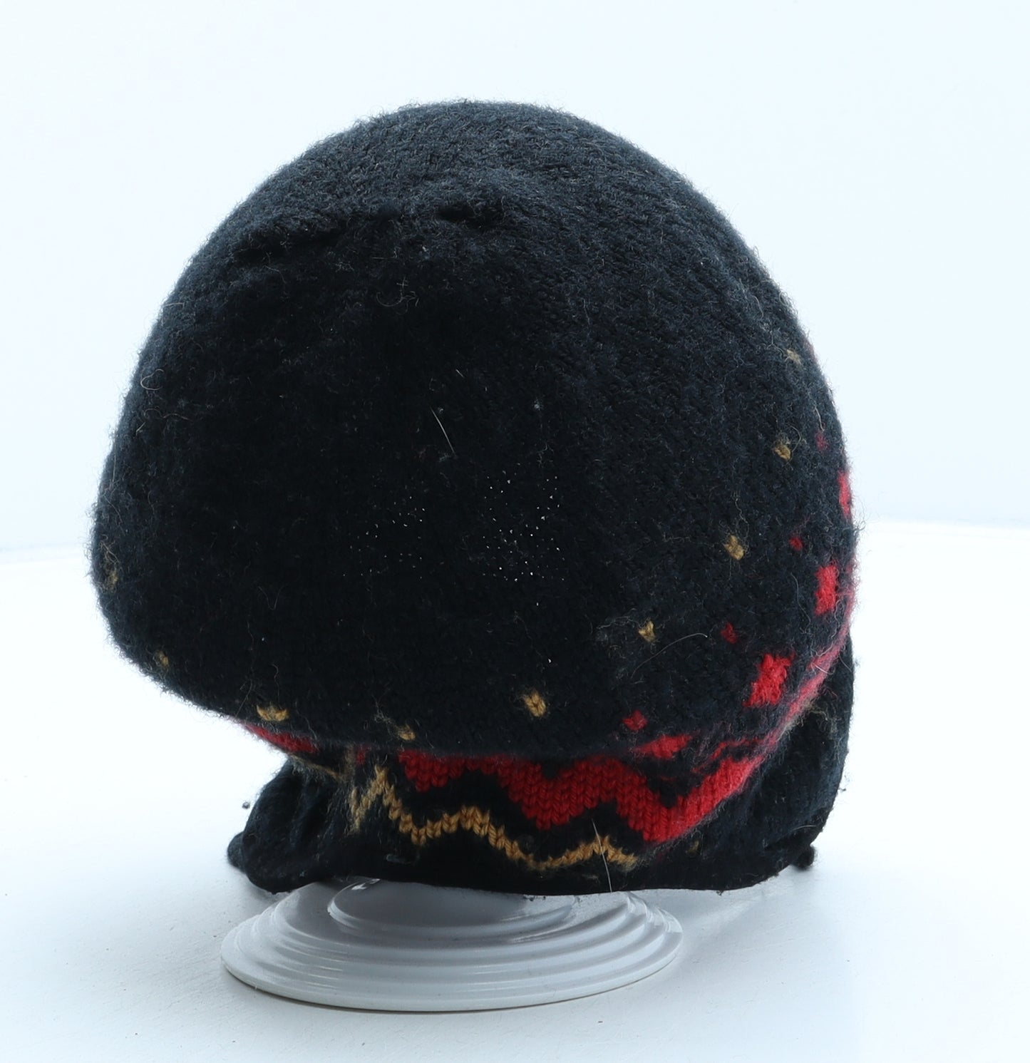 Dale of Norway Boys Black Fair Isle Wool Bobble Hat One Size