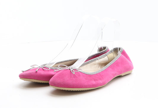 Limited collection Womens Pink Polyester Ballet Flat UK 6