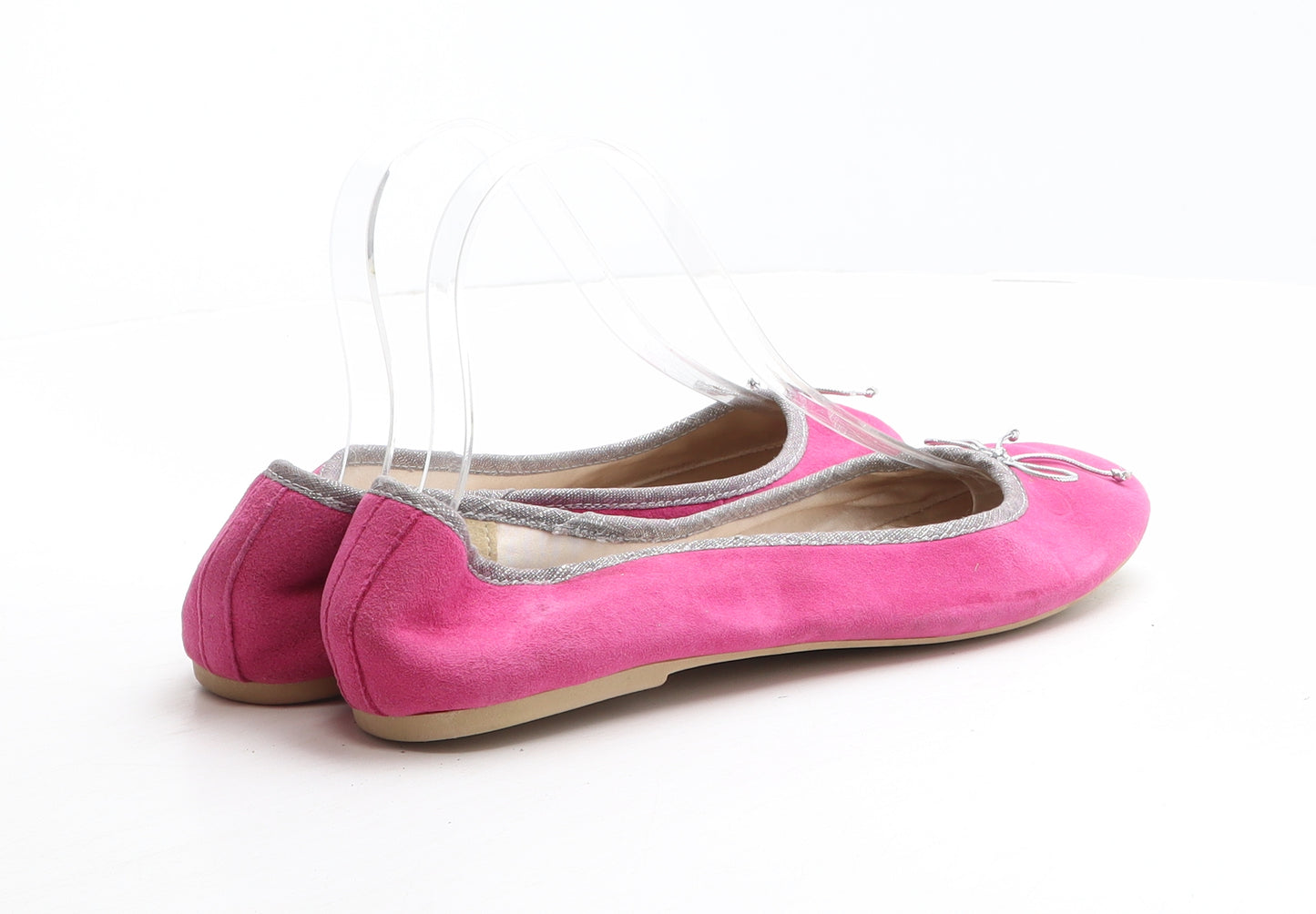 Limited collection Womens Pink Polyester Ballet Flat UK 6