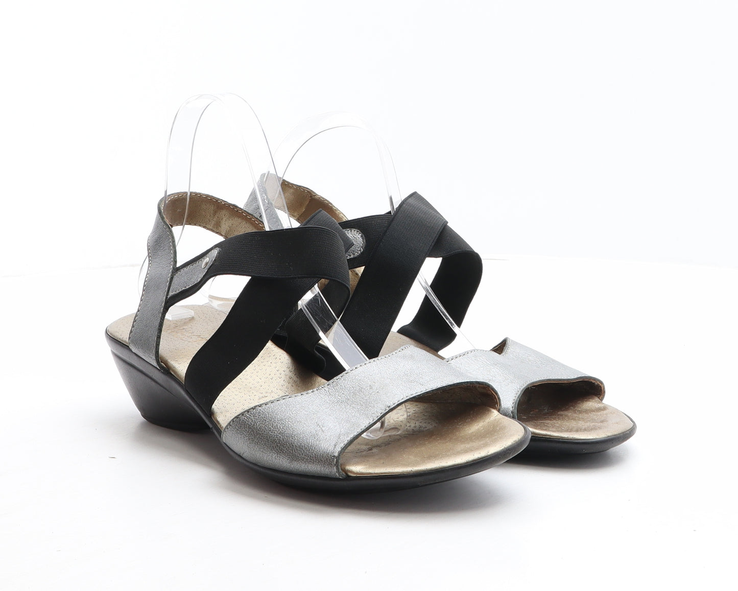 Sweet Womens Grey Synthetic Strappy Sandal UK 8 41