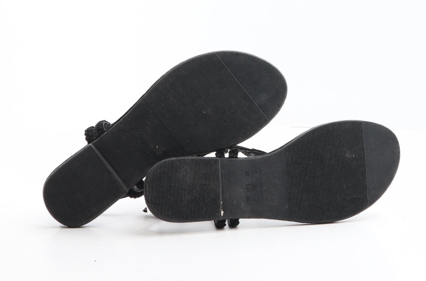 Atmosphere Womens Black Polyester Thong Sandal UK 5 38