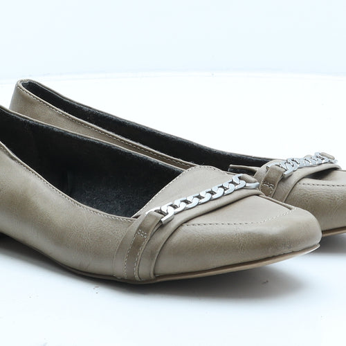 NEXT Womens Brown Synthetic Loafer Casual UK 5.5 38.5