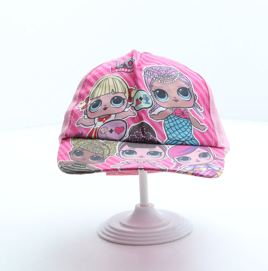 LOL Dolls Girls Pink Geometric Cotton Baseball Cap Size Adjustable