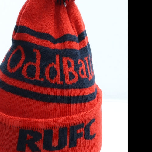 Oddballs Boys Red Geometric Acrylic Bobble Hat One Size - Chester RUFC