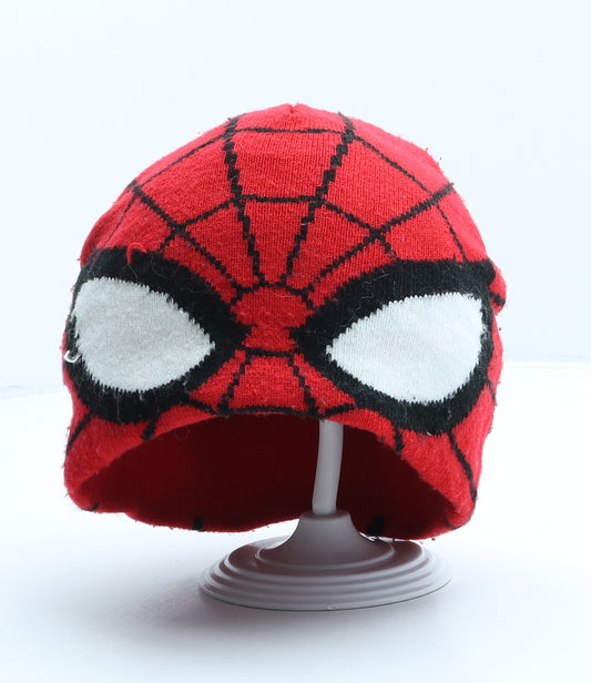 NEXT Boys Red Geometric Acrylic Beanie One Size - Spiderman