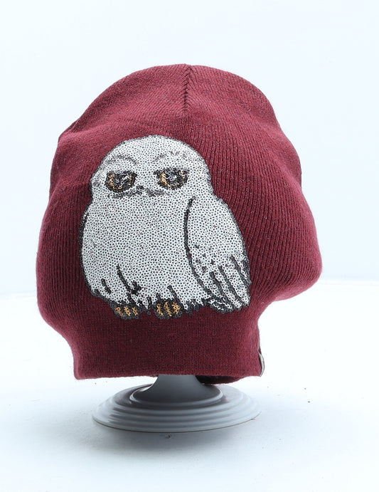 H&M Girls Red Acrylic Beanie One Size - Harry Potter