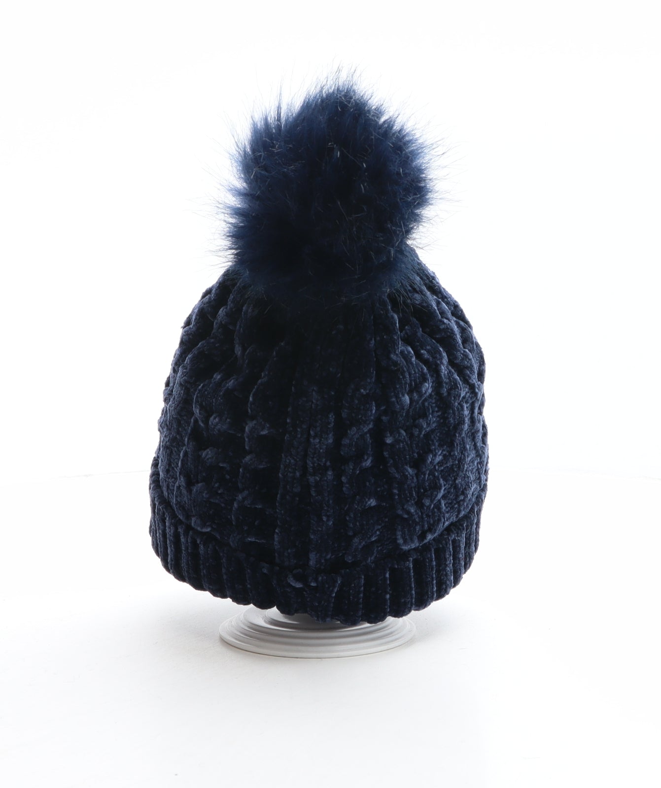 NEXT Girls Blue Polyester Bobble Hat One Size