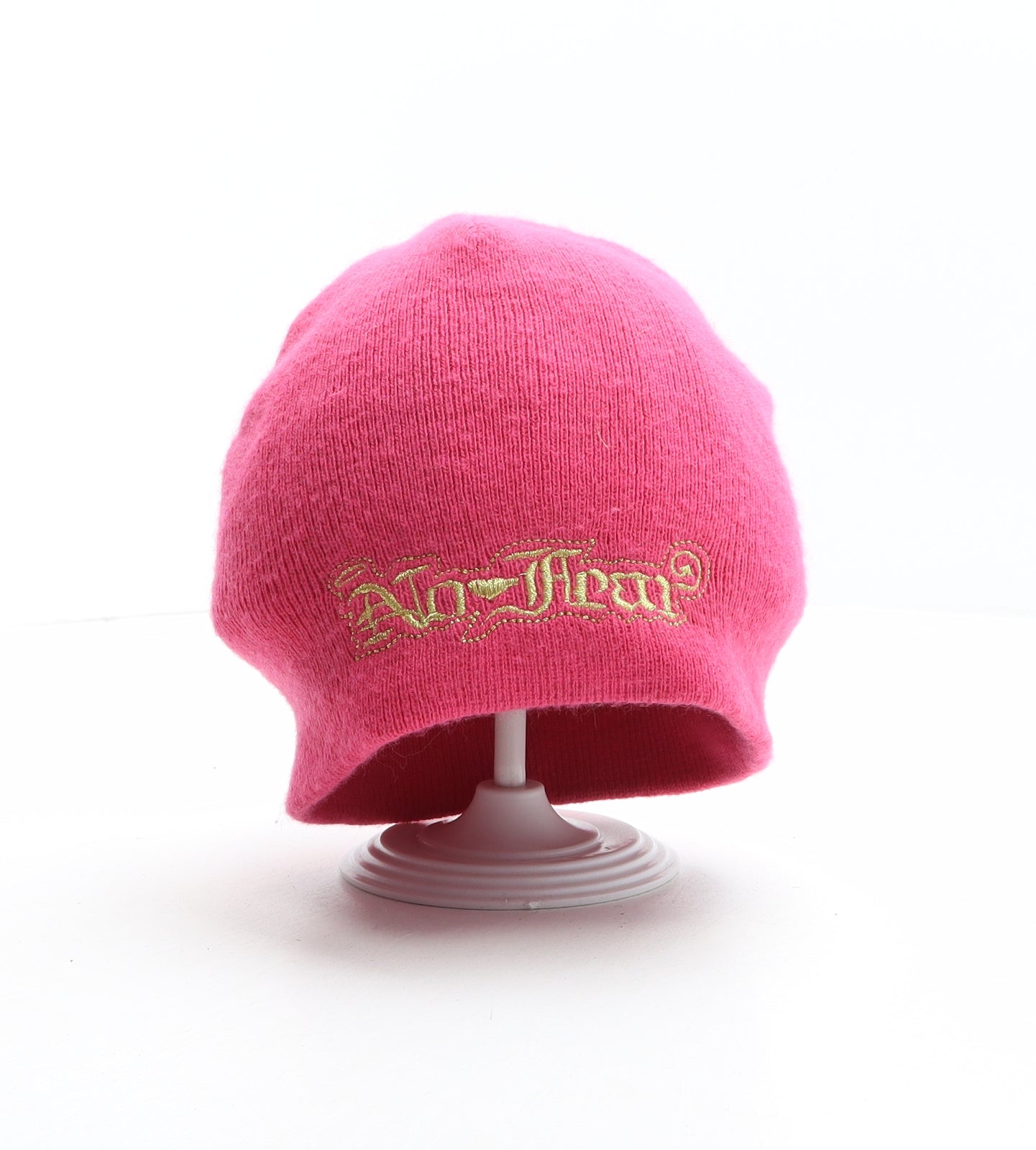 No Fear Womens Pink Acrylic Beanie One Size