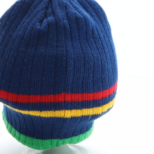 Sekem Mens Multicoloured Striped Acrylic Beanie One Size - Rugby League World Cup England and Wales 2013