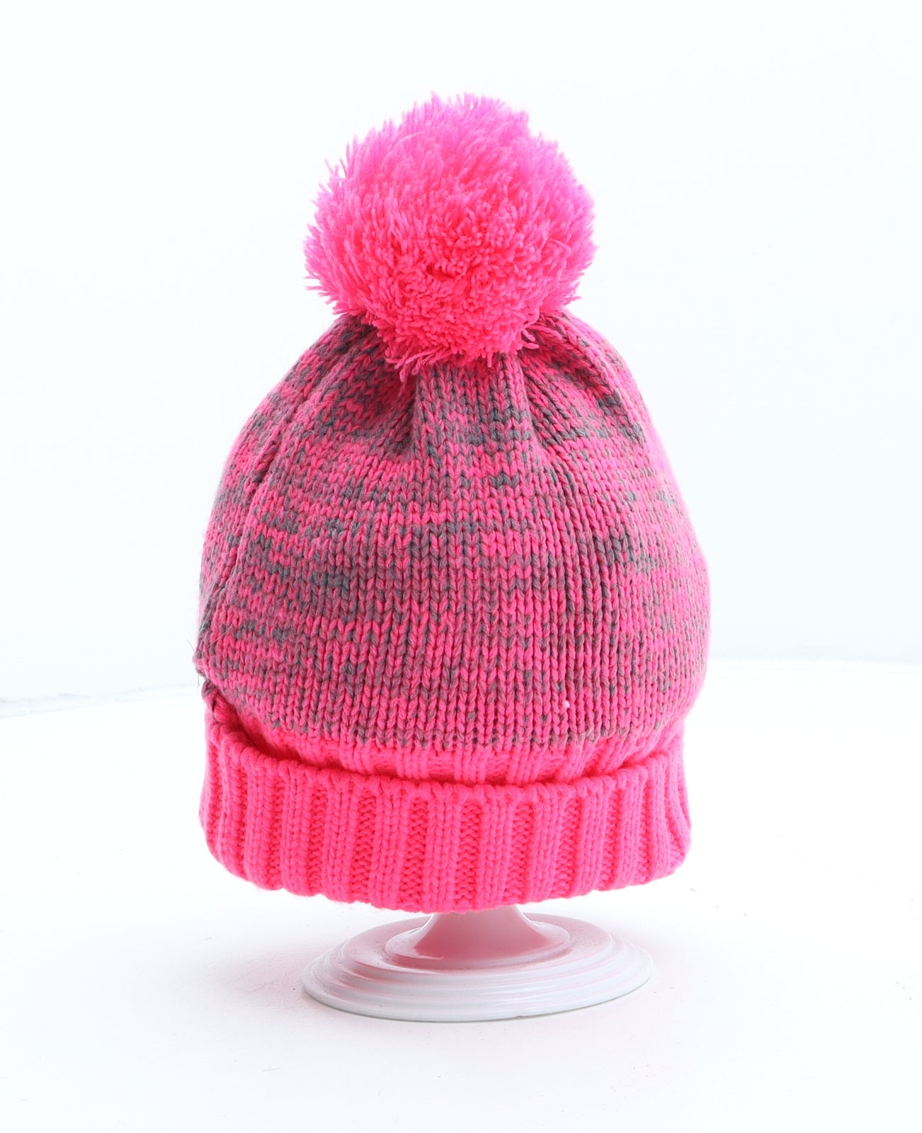 Trespass Girls Pink Acrylic Bobble Hat One Size