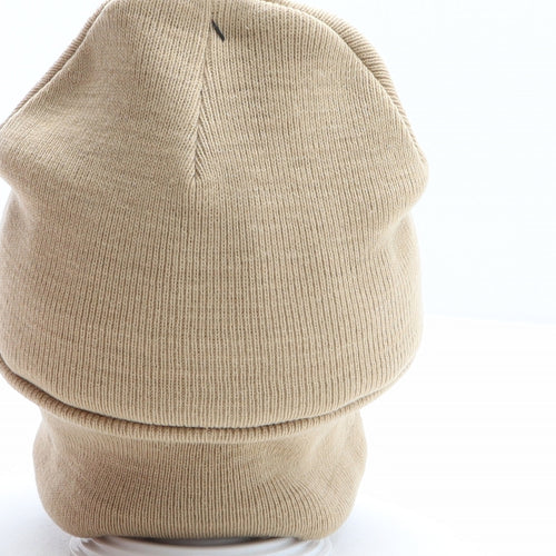 Divided by H&M Mens Beige Polyester Beanie One Size