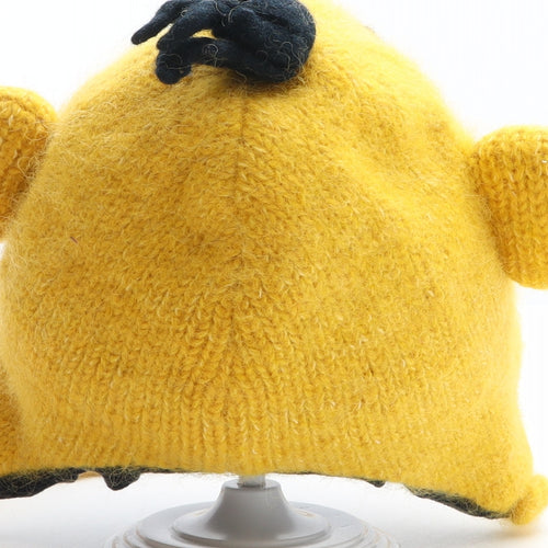 Preworn Boys Yellow 100% Wool Bonnet One Size - Muppets, Bert