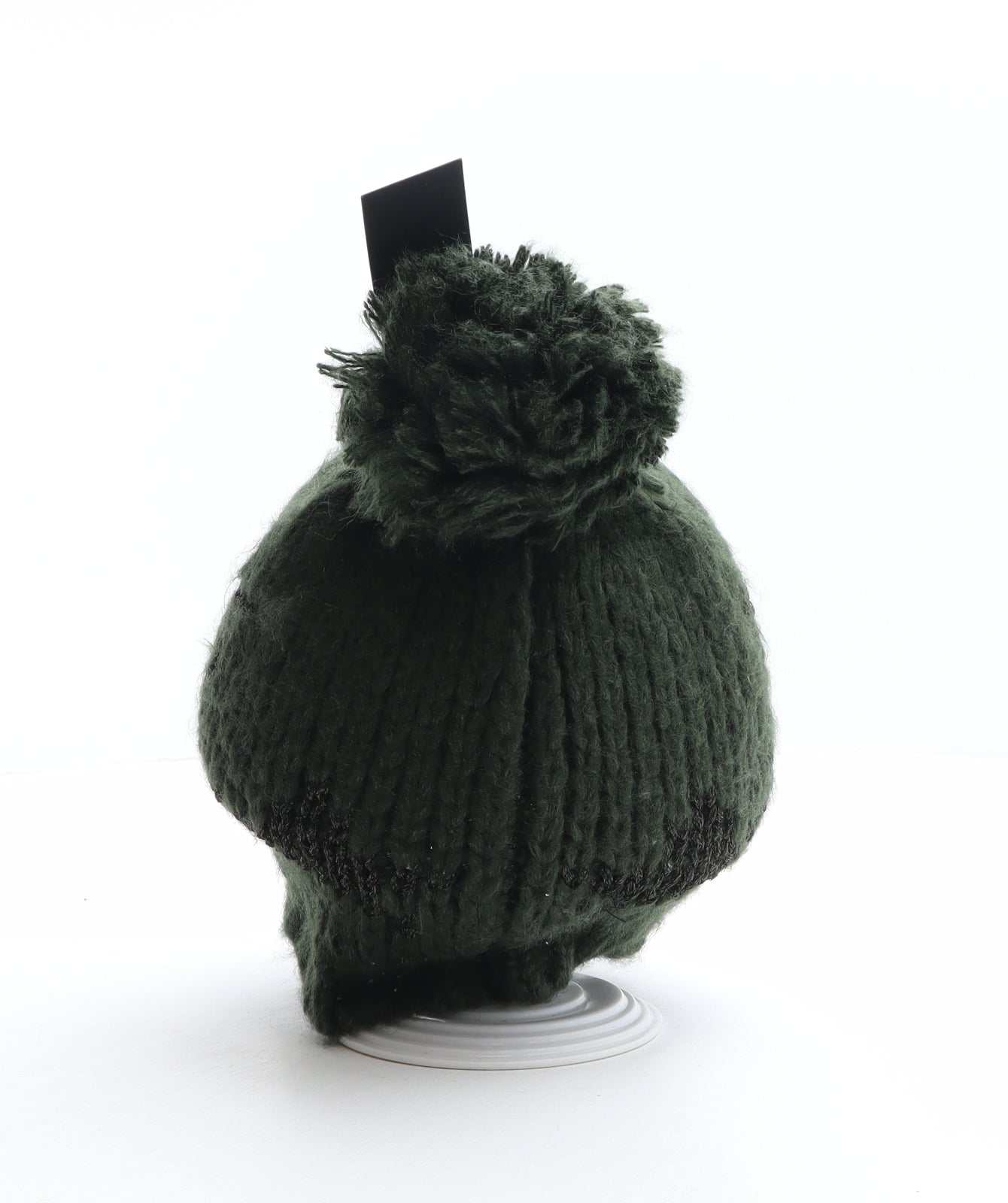 Steve Madden Womens Green Geometric Acrylic Bobble Hat One Size - Star pattern
