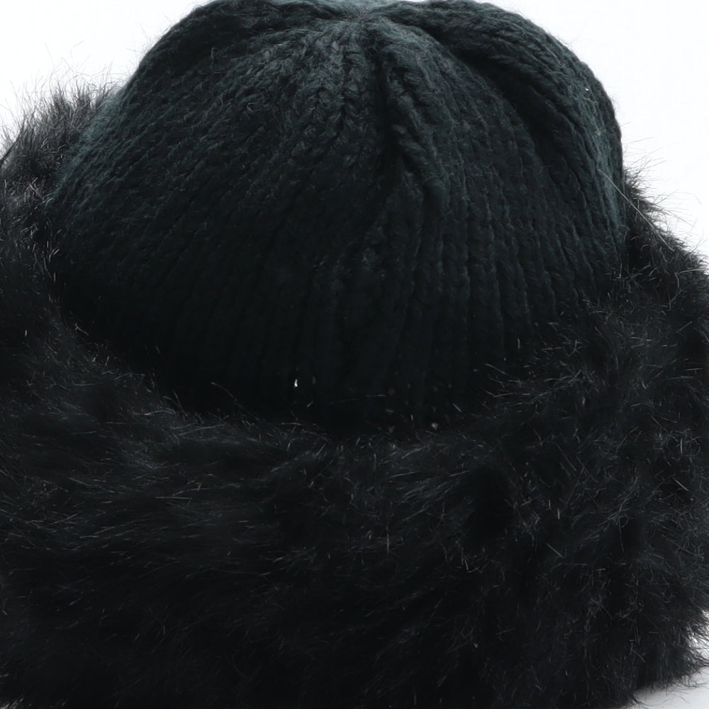 Marks and Spencer Womens Black Acrylic Beanie One Size