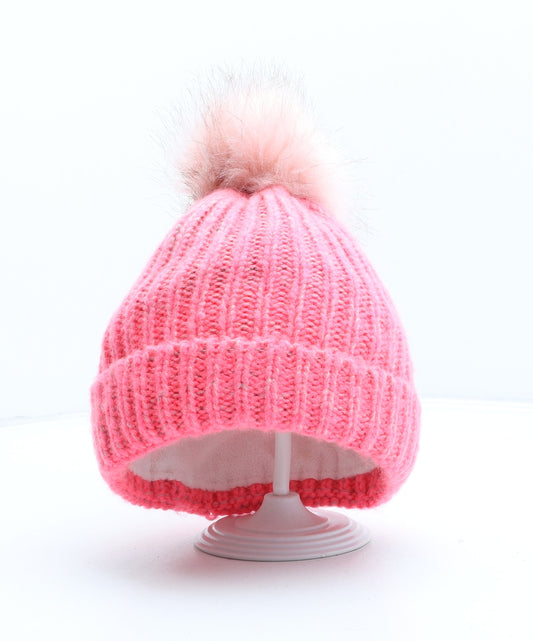 Mountain Warehouse Womens Pink Acrylic Bobble Hat One Size