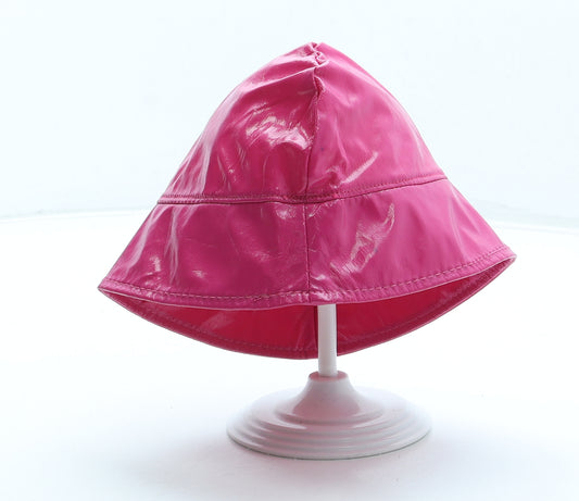 Preworn Girls Pink Nylon Bucket Hat Size S - Rain Hat