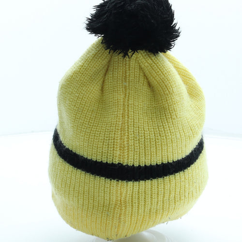 Despicable Me Boys Yellow Acrylic Bobble Hat One Size - Minion