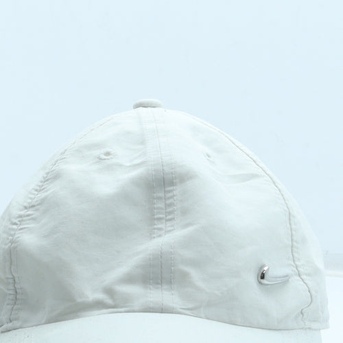 Nike Womens White Cotton Baseball Cap Size Adjustable
