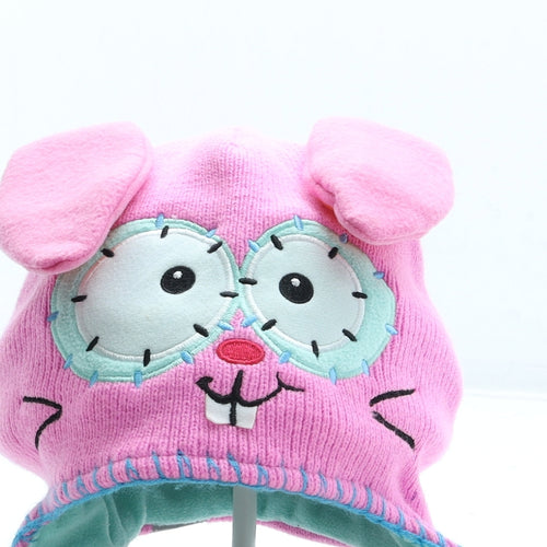 Flipeez Girls Pink Acrylic Bonnet One Size - Moving Ears