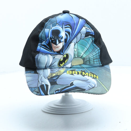 Batman Boys Black Geometric Polyester Baseball Cap One Size