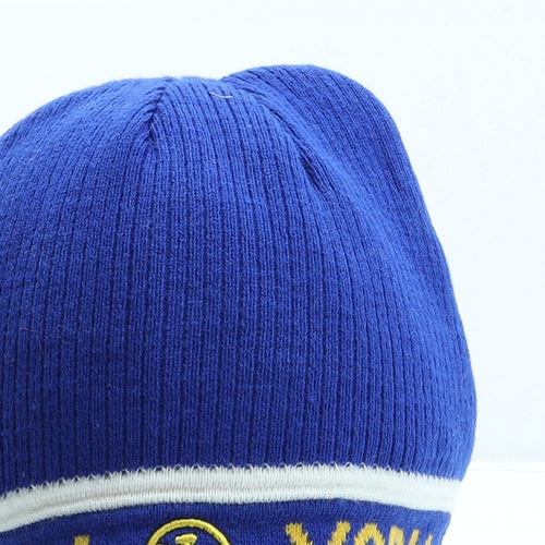 New York Mens Blue Polyester Beanie One Size