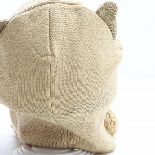 Superdrug Girls Brown Acrylic Winter Hat One Size - Owl Design