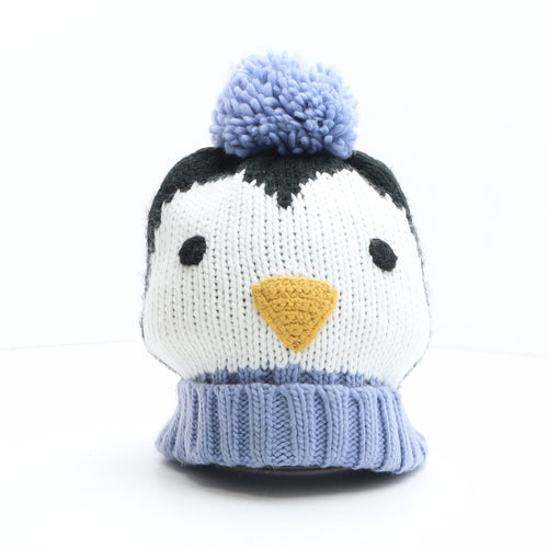 Marks and Spencer Womens Multicoloured Acrylic Bobble Hat One Size - Penguin Design