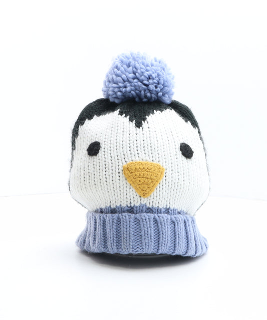 Marks and Spencer Womens Multicoloured Acrylic Bobble Hat One Size - Penguin Design