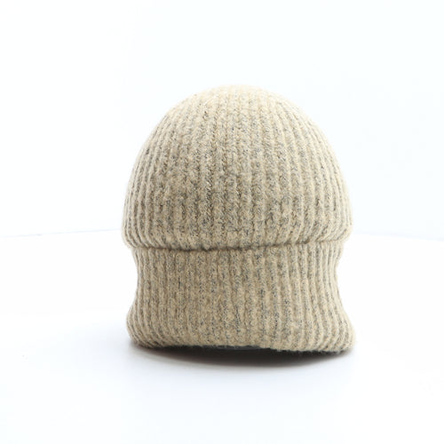 Marks and Spencer Womens Beige Acrylic Beanie One Size