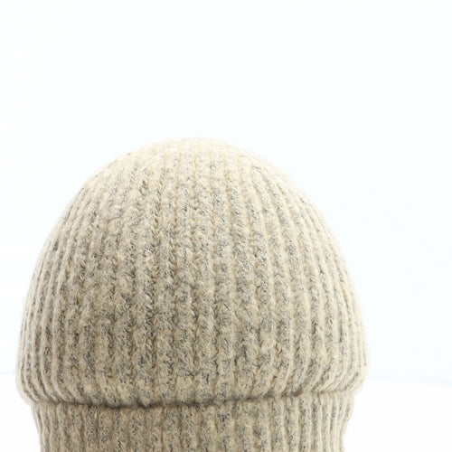 Marks and Spencer Womens Beige Acrylic Beanie One Size