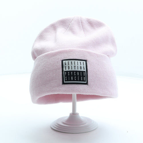 H&M Womens Pink Acrylic Beanie One Size