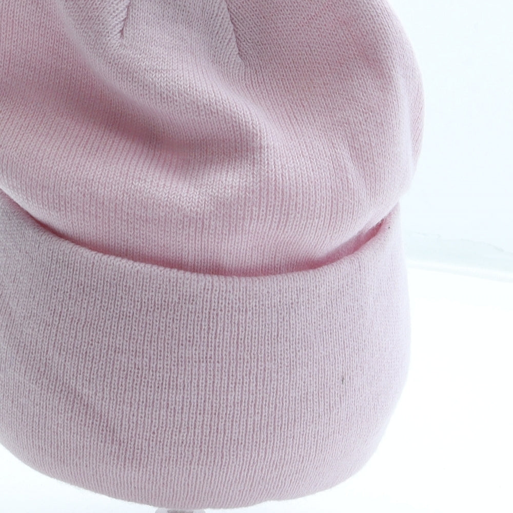 H&M Womens Pink Acrylic Beanie One Size