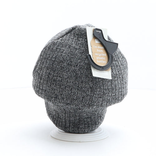 F&F Mens Grey Polyester Beanie One Size