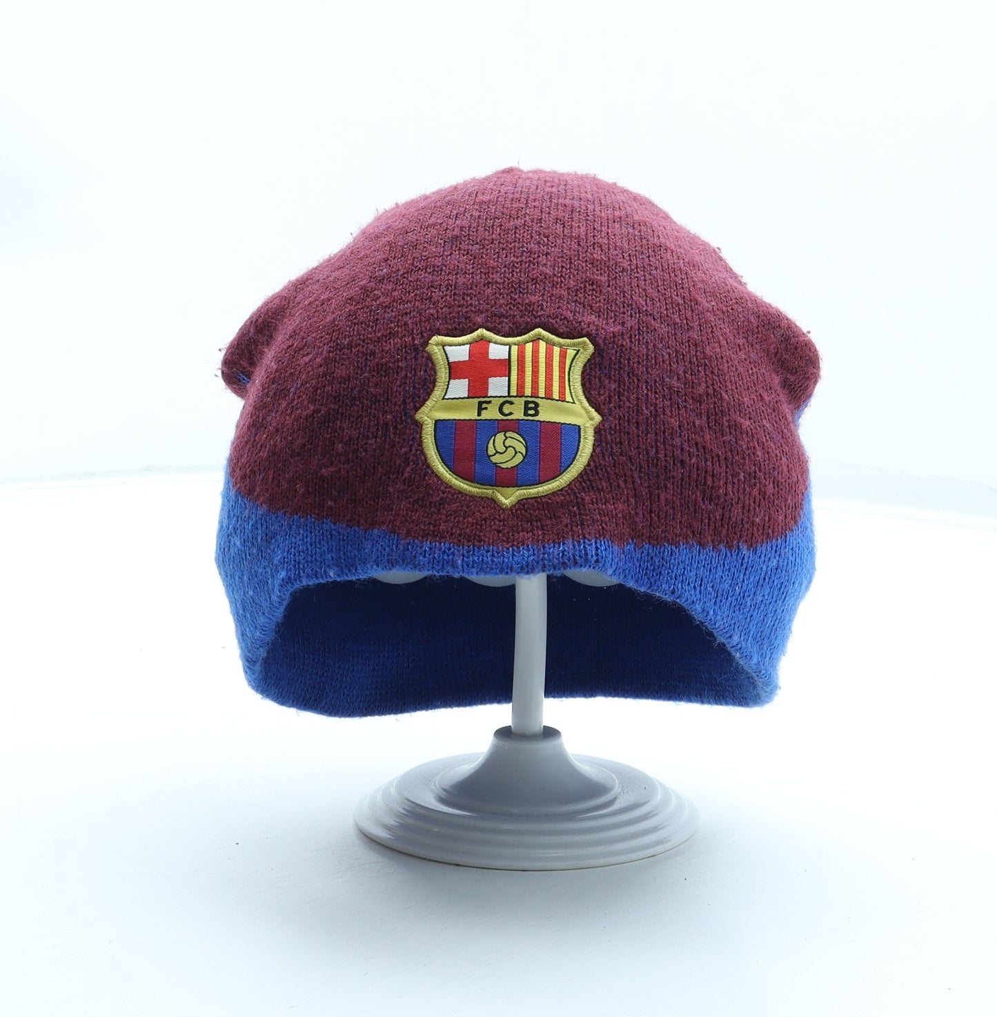 FC Barcelona Mens Multicoloured Acrylic Beanie One Size - Football Club Barcelona