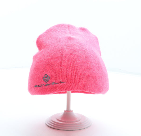 Ronhill Womens Pink Acrylic Beanie One Size