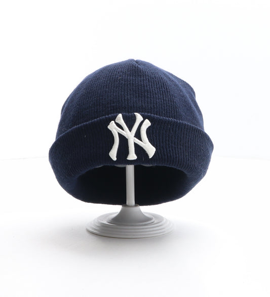 New Era Mens Blue Acrylic Beanie One Size - Yankees