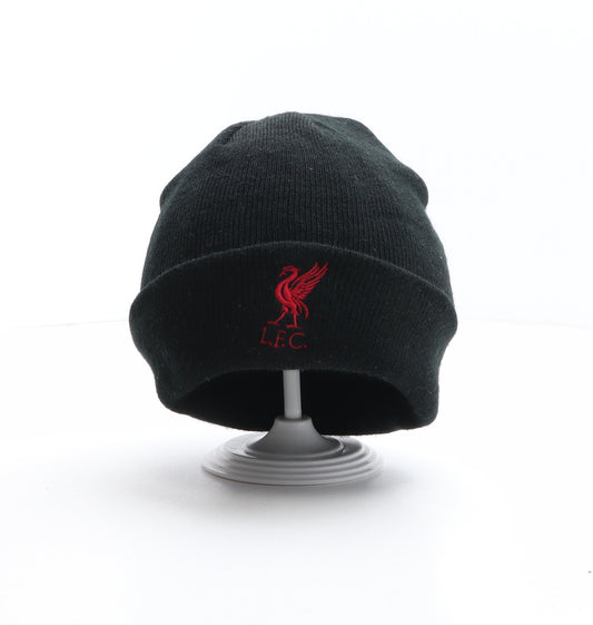 Liverpool FC Boys Black Acrylic Beanie One Size - Liverpool Football Club