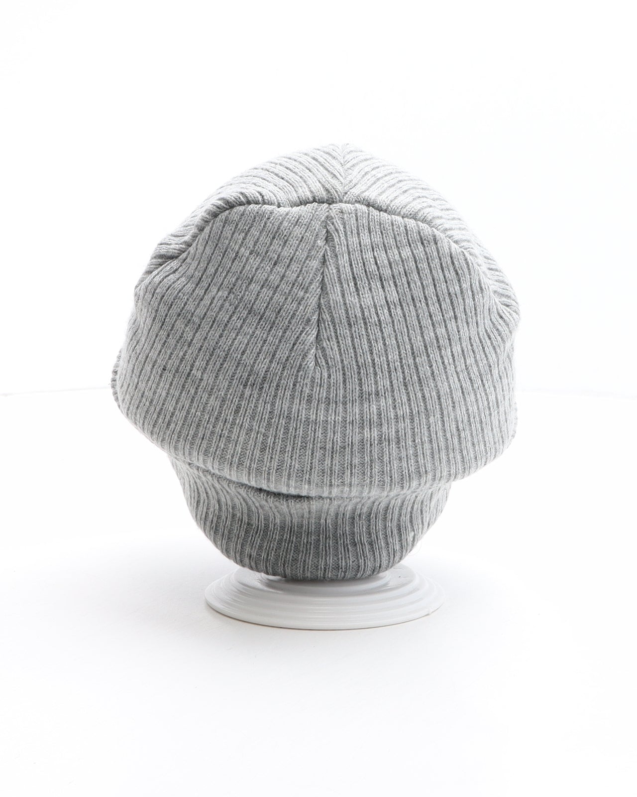 Marks and Spencer Girls Grey Acrylic Beanie One Size - Flower Detail