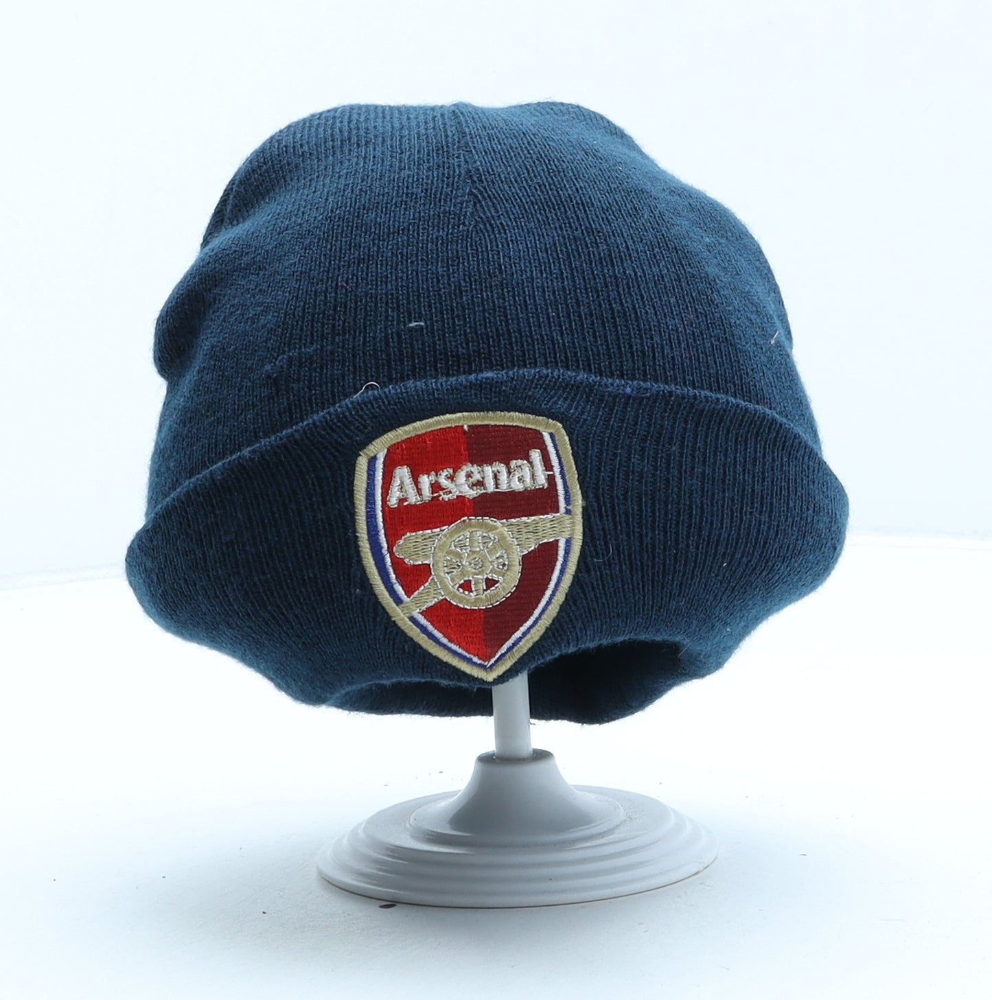 Arsenal Mens Blue Acrylic Beanie One Size