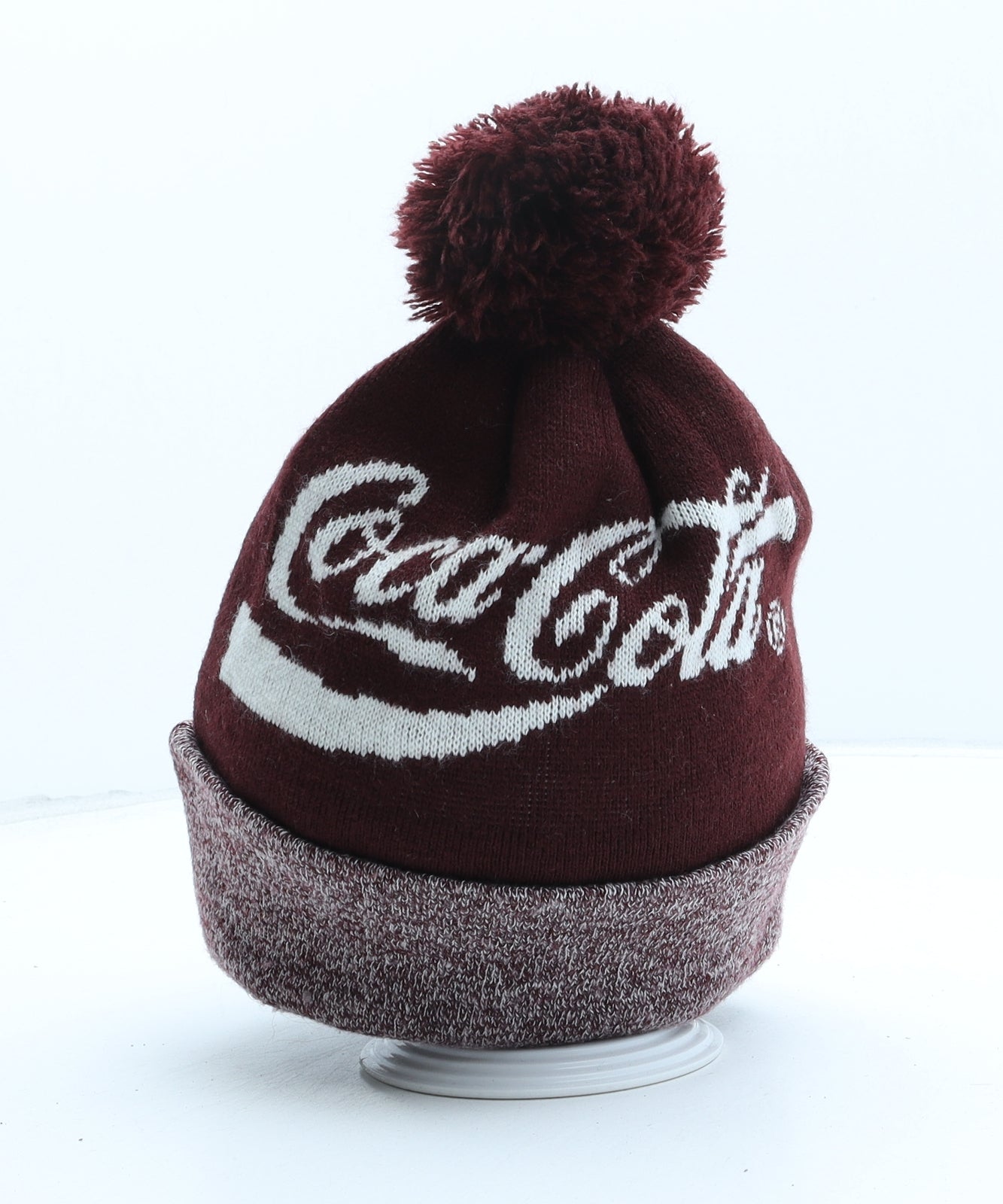Coca-Cola Womens Red Acrylic Bobble Hat One Size