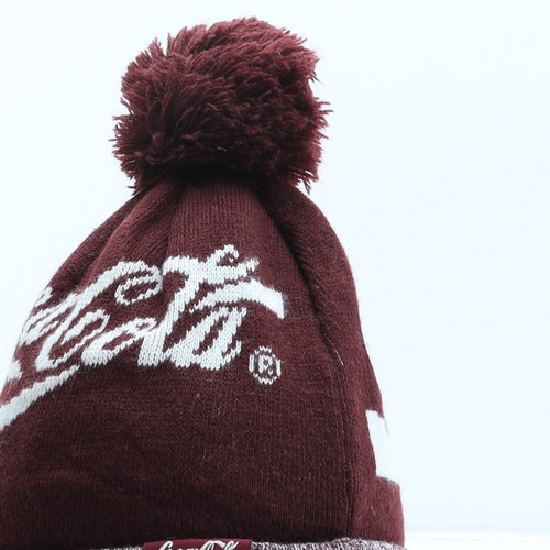Coca-Cola Womens Red Acrylic Bobble Hat One Size