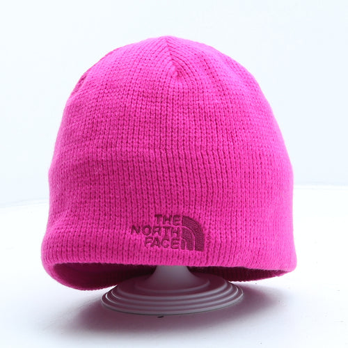 The North Face Womens Pink Acrylic Beanie One Size
