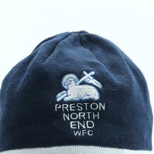 Kukri Womens Blue Acrylic Beanie One Size - Preston NE Womans Football Club