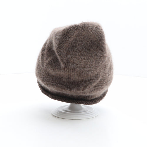 Maison Cashmere Womens Brown 100% Cashmere Beanie One Size