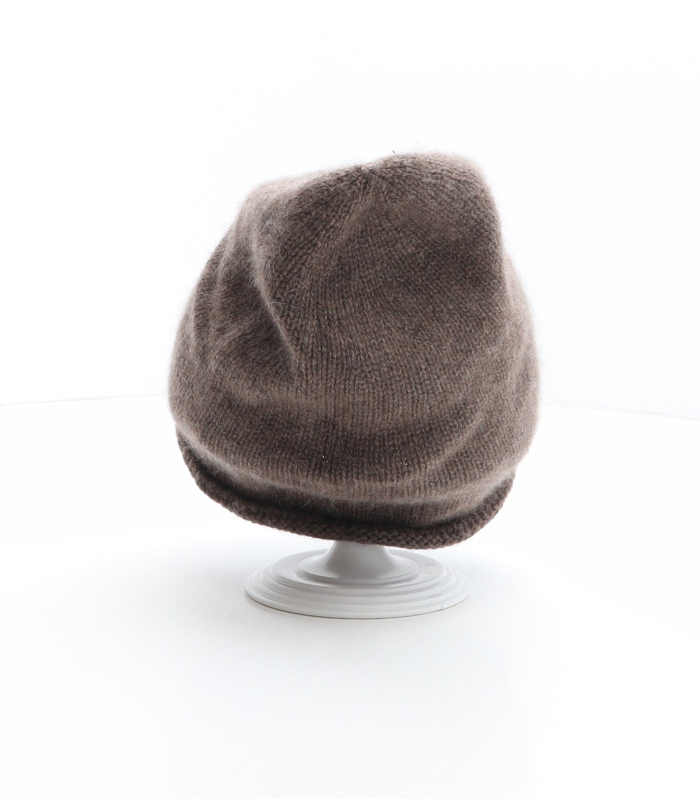 Maison Cashmere Womens Brown 100% Cashmere Beanie One Size