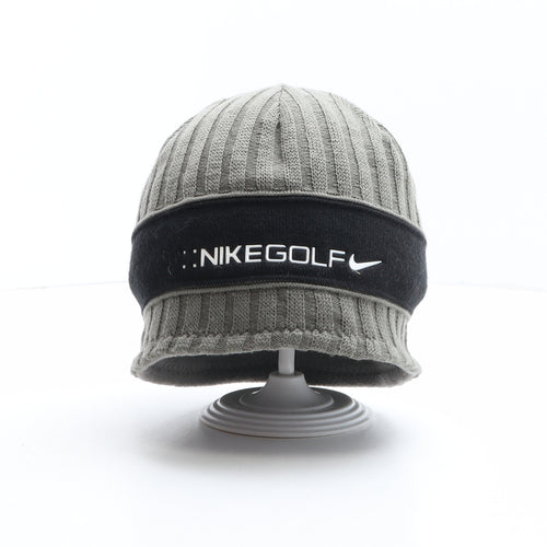 Nike Mens Grey Acrylic Beanie One Size - Nike Golf