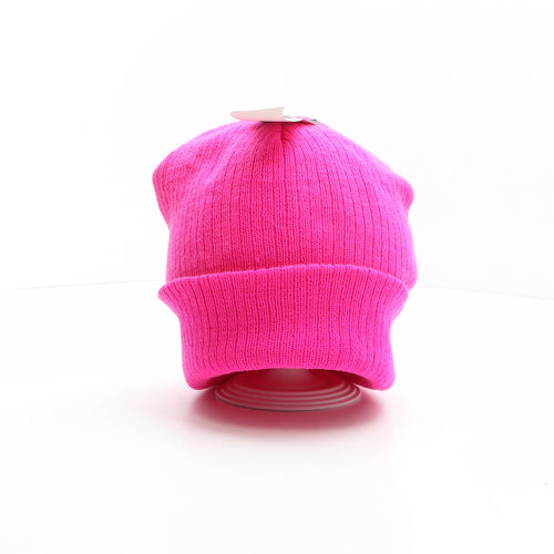 Loppy Hat Womens Pink Acrylic Beanie One Size
