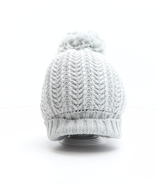 Thinsulate Womens Grey Acrylic Bobble Hat One Size