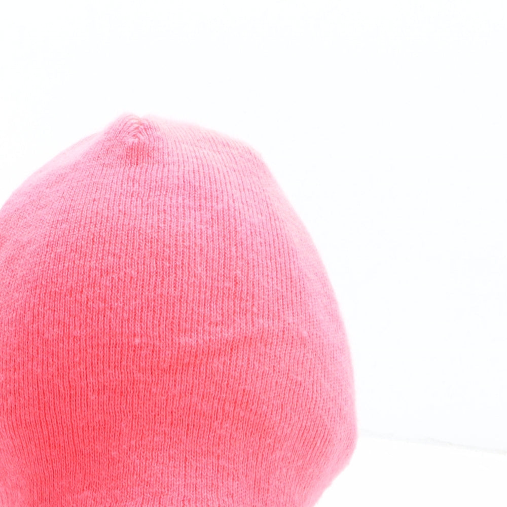 Mountain Life Womens Pink Acrylic Beanie One Size